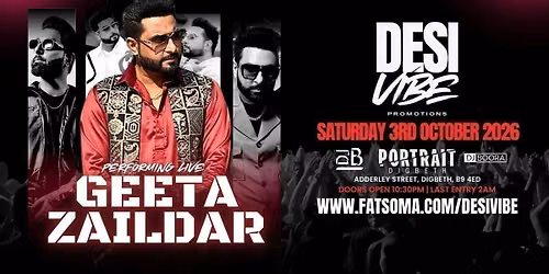 DESI VIBE - GEETA ZAILDAR LIVE