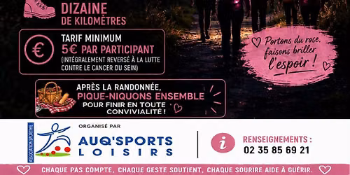 Randonn\u00e9e nocturne Auq' Sports Loisirs