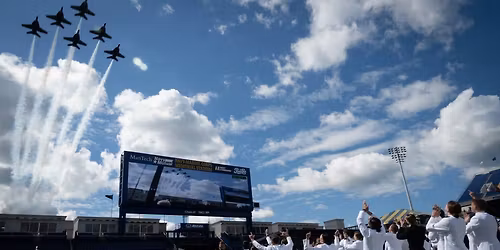 U.S. Naval Academy Air Show\/Graduation Flyover