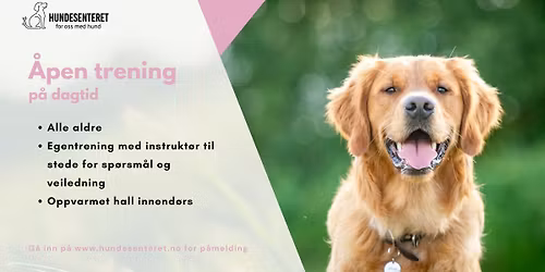 \u00c5pen trening! p\u00e5 dagtid (ledige plasser)