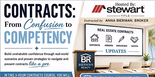 TREC 3hr CE Class: CONTRACTS From Confusion to Competency "UPDATES"
