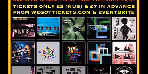 DEPECHE MODE XMAS FAN PARTY \u2013 Saturday 6 December @The Water Rats, 328 Grays Inn Rd, Kings Cross WC1