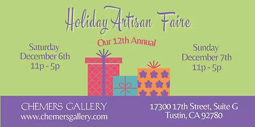 12th Annual Holiday Artisan Faire