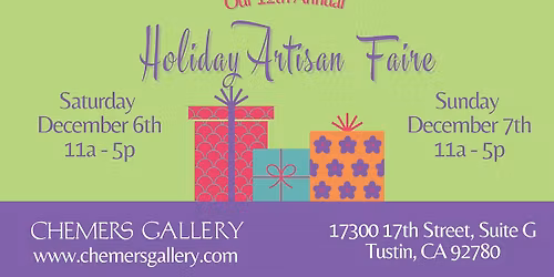 12th Annual Holiday Artisan Faire
