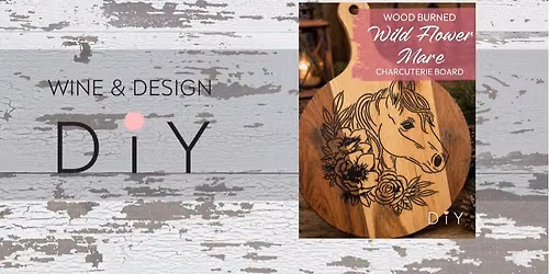 Wood Burned Wildflower Mare Charcuterie Board