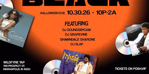 Planet Black: Dress Like Your Favorite Album Party ( Halloween Eve )
