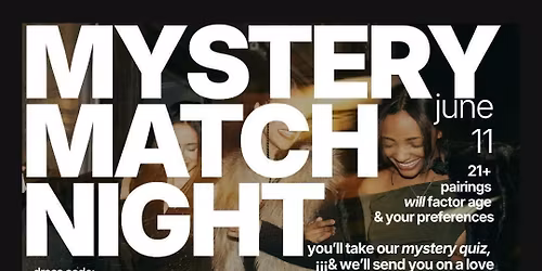 THURSDAY | MYSTERY MATCH NIGHT ROOFTOP PARTY \ud83d\udccdCOWBOY JACKS ROOFTOP
