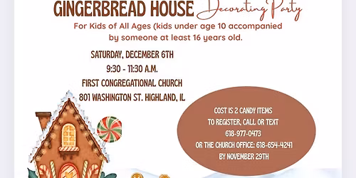 Gingerbread House Decorating 
