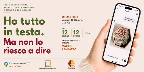'Ho tutto in testa ma non lo riesco a dire' mostra personale Marco Randazzo