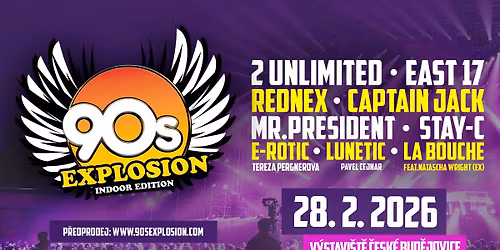 90s Explosion \u2718 \u010cesk\u00e9 Bud\u011bjovice 28-02-2026
