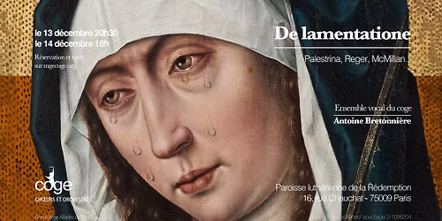 De lamentatione - l'Ensemble Vocal du COGE en concert