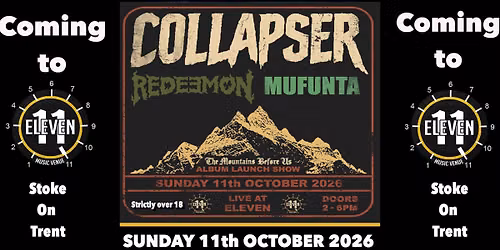 Collapser album launch + Mufunta & Redeemon live Eleven Stoke
