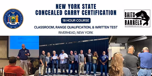NYS 18 Hour Course-For Full Carry! INCLUDES Range Qualification & Test (MODULE 2)