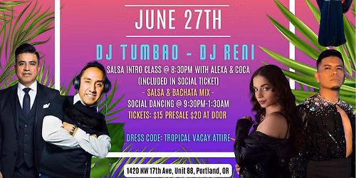 La Vibra Social: Tropical Night \ud83c\udf34\ud83c\udf3a Jun 27