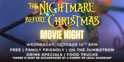 Nightmare Before Christmas Movie Night