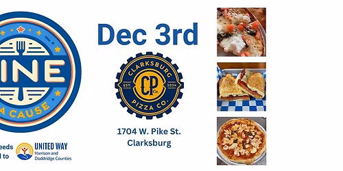 Dine 4 A Cause at Clarksburg Pizza Company