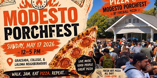 Pizza @ Modesto Porchfest