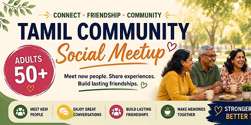 Tamil Friendship & Community Gathering (50+)