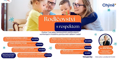Rodi\u010dovstv\u00ed s respektem: cyklus 7 na sebe navazuj\u00edc\u00edch workshop\u016f pro hlub\u0161\u00ed porozum\u011bn\u00ed d\u011btem i sob\u011b