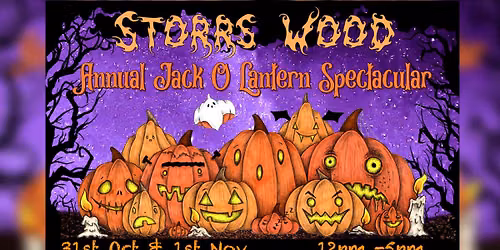 Storrs Woodland Annual Jack O Lantern Event. 