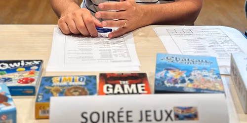 Soir\u00e9e jeux de soci\u00e9t\u00e9