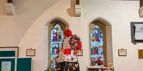 Showcasing a Christmas tree at St Johns Christmas tree festival 