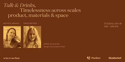 Timelessness across scales: product, materials & space.