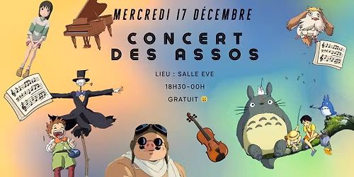 [\ud83c\udf99\ufe0fCONCERT DES ASSOS \ud83c\udf99\ufe0f]