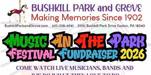 bushkill park and grove 3rd annual music fest
