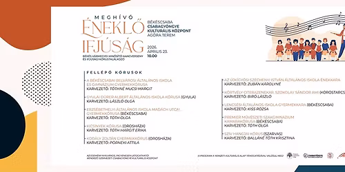 \u00c9nekl\u0151 Ifj\u00fas\u00e1g - B\u00e9k\u00e9s V\u00e1rmegyei Min\u0151s\u00edt\u0151 Hangverseny \u00e9s Ifj\u00fas\u00e1gi K\u00f3rustal\u00e1lkoz\u00f3 \/\/ B\u00e9k\u00e9scsaba