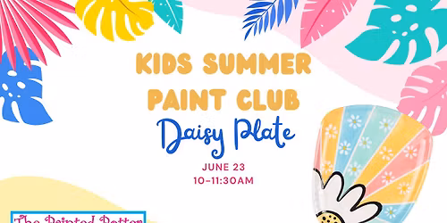 Kids Summer Paint Club - Daisy Plate