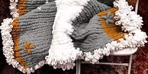 Hand Knit Chunky Blanket Class