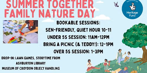 Under 5s Family Nature session at Ashburton Park