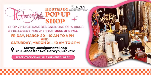 TC House of Style Pop Up at Surrey Consignment Shop