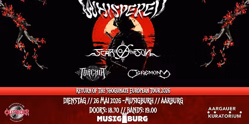 RETURN OF THE SHOGUNATE \u2013 EUROPATOURNEE 2026 \/ Whispered, Torchia, Scar Of The Sun, Ceremony
