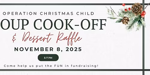 OCC Soup Cook-Off & Dessert Raffle Fundraiser 2025