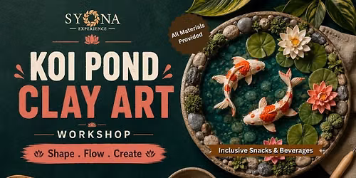 Koi Pond Clay Art