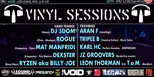 S.A. presents..... VINYL SESSIONS _ volume 001 : Techno & Hard Trance 