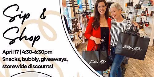 Sip and Shop at Second Look Boutique!