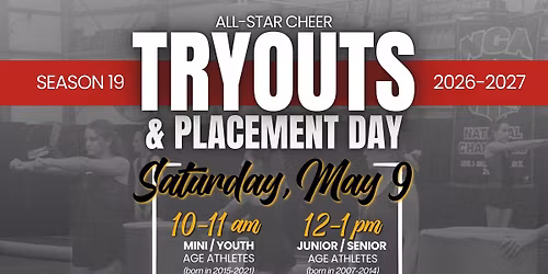 TRYOUTS & PLACEMENT DAY [Season 19]