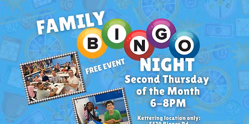 FAMILY BINGO BUILD NIGHT- JUNE 11th, 2026- FREE EVENT! 