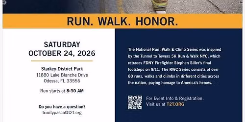 Tunnel to Towers 5K Run & Walk Trinity Pasco, FL