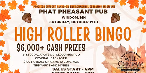 Harvest High Roller Bingo @ Phat Pheasant