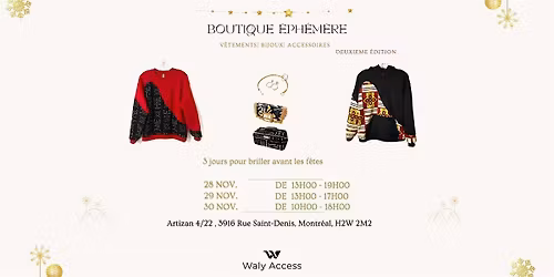 BOUTIQUE \u00c9PH\u00c9M\u00c8RE 2025