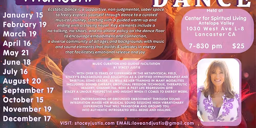 Ecstatic Dance AV - Third Thursday's in the Antelope Valley