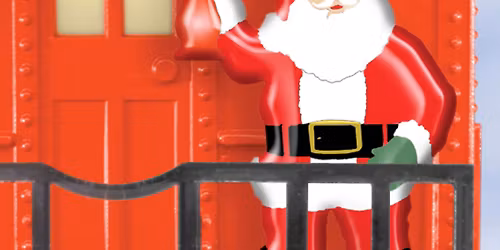 Santa at the Caboose