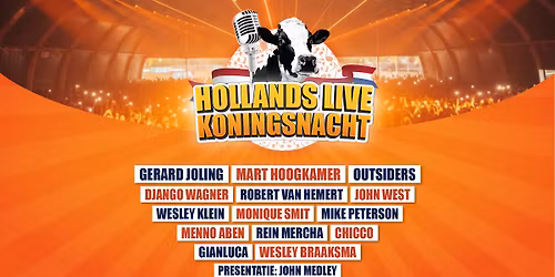 Hollands Live Koningsnacht 2026