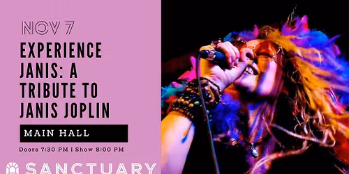 Experience Janis: A Tribute to Janis Joplin with CC Coletti from Meat Loaf