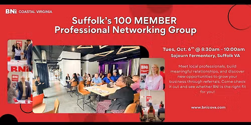 Suffolk\u2019s 100 Member Professional Networking Group Kickoff