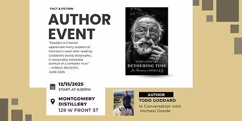 Todd Goddard: Reading and Signing